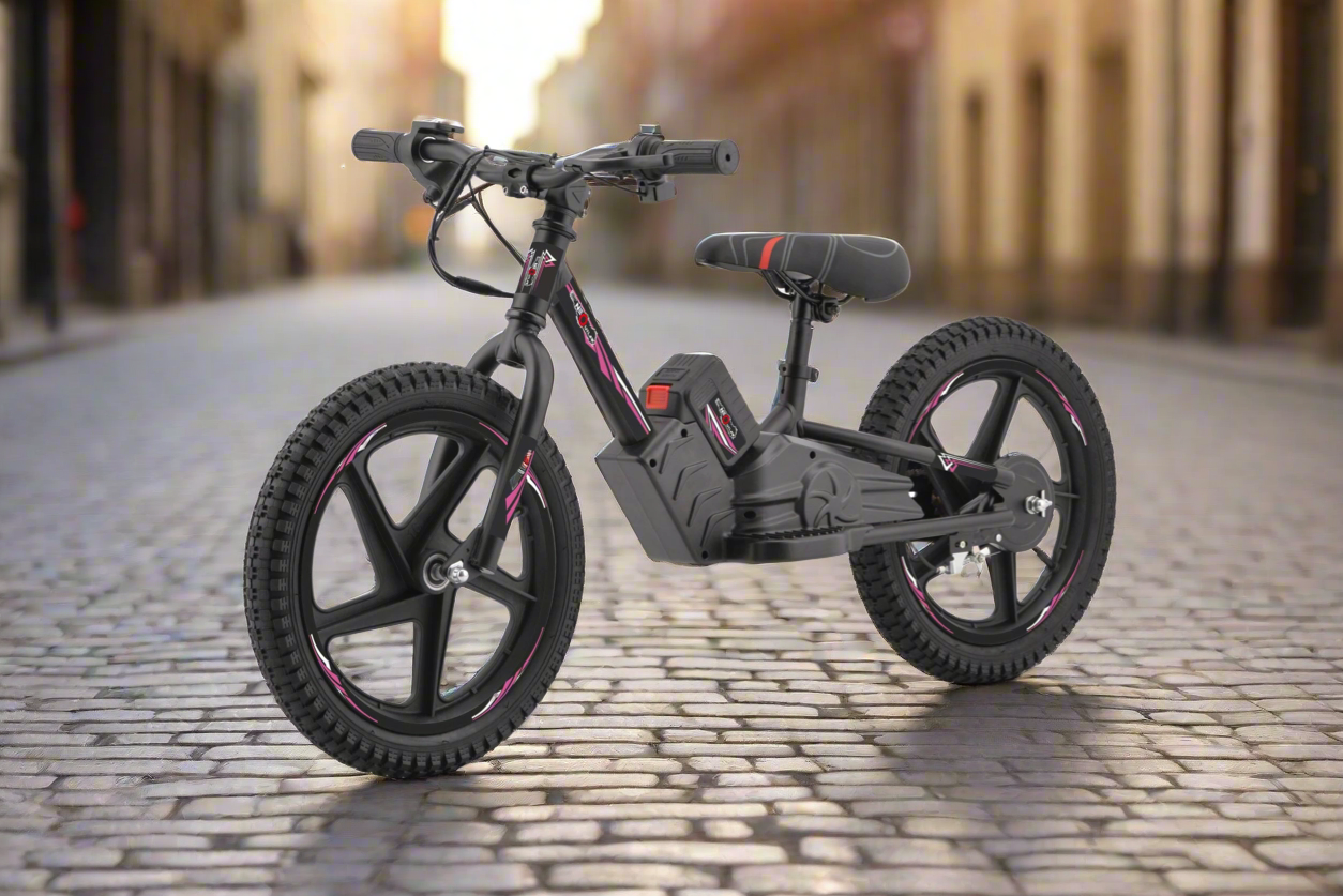 Neo Outlaw 16 250W Electric Balance Bike Pink