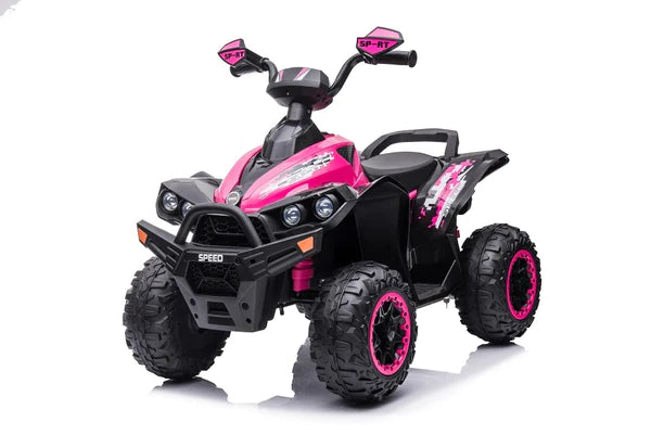 Predator Kids ATV 12V Ride On Quad Bike UPGRADED Pink