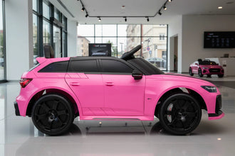 Kids Audi RS6 Avant GT Electric Ride on Car With parental control 4 motors 4 wheel drive in pink
