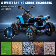 Can-Am Kids 24V Electric Ride On Quad Bike - blue