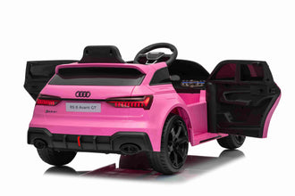 Kids Audi RS6 Avant GT Electric Ride on Car With parental control 4 motors 4 wheel drive in pink
