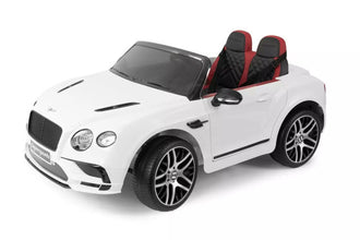 Licensed Kids Bentley Supersports 2 Seater Electric Ride On Car In white with parental control