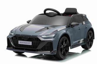Kids Audi RS6 Avant GT Electric Ride on Car With parental control 4 motors 4 wheel drive in white
