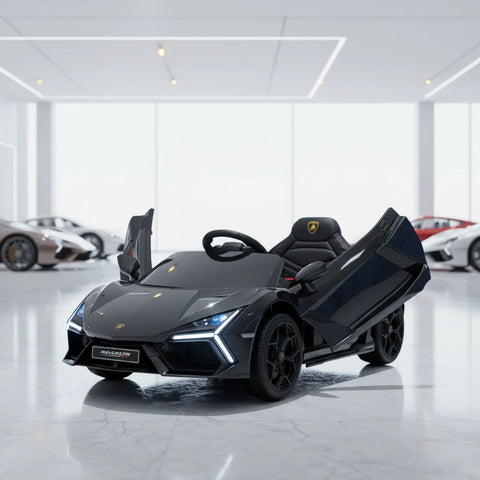 Licensed Lamborghini Revuelto 12V Kids Ride on Car With Remote - Black