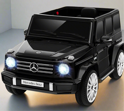 Mercedes G500 G Wagon Kids 12V Electric Ride On Jeep In Black