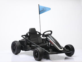 24v Electric Drifting Go kart  With Controller - Racer Edition In Black