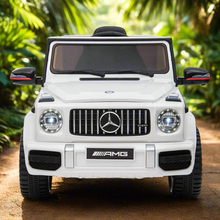 Licensed Mercedes G wagon G63 12v upgraded kids ride on Car Jeep with parental remote control  - White