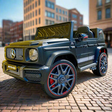 Mercedes G63 12V G wagon Ride On Car with parental control and Bluetooth music connectivity - MATT BLACK