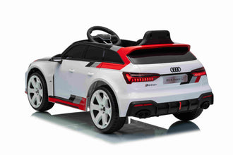 Kids Audi RS6 Avant GT Electric Ride on Car With parental control 4 motors 4 wheel drive in white