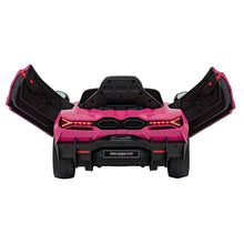 Lamborghini Revuelto 12V Kids Ride on Car With Remote Leather Seats EVA Wheels - Pink