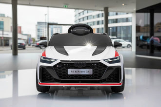 Kids Audi RS6 Avant GT Electric Ride on Car With parental control 4 motors 4 wheel drive in white