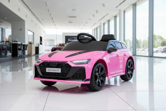 Kids Audi RS6 Avant GT Electric Ride on Car With parental control 4 motors 4 wheel drive in pink