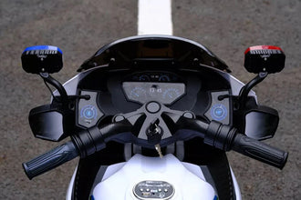 Ride on Electric 12v Police Motorbike With Loud Speaker - Black
