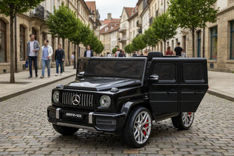 Licensed Mercedes G63 12v Ride on Car SUV with Remote - Black - With High Doors