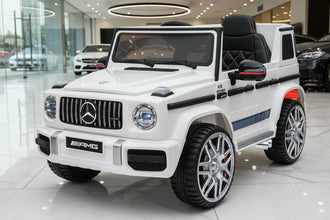 Mercedes G63 G Wagon 12v Ride on Car SUV with Remote  - With Leather Seat & EVA Wheels