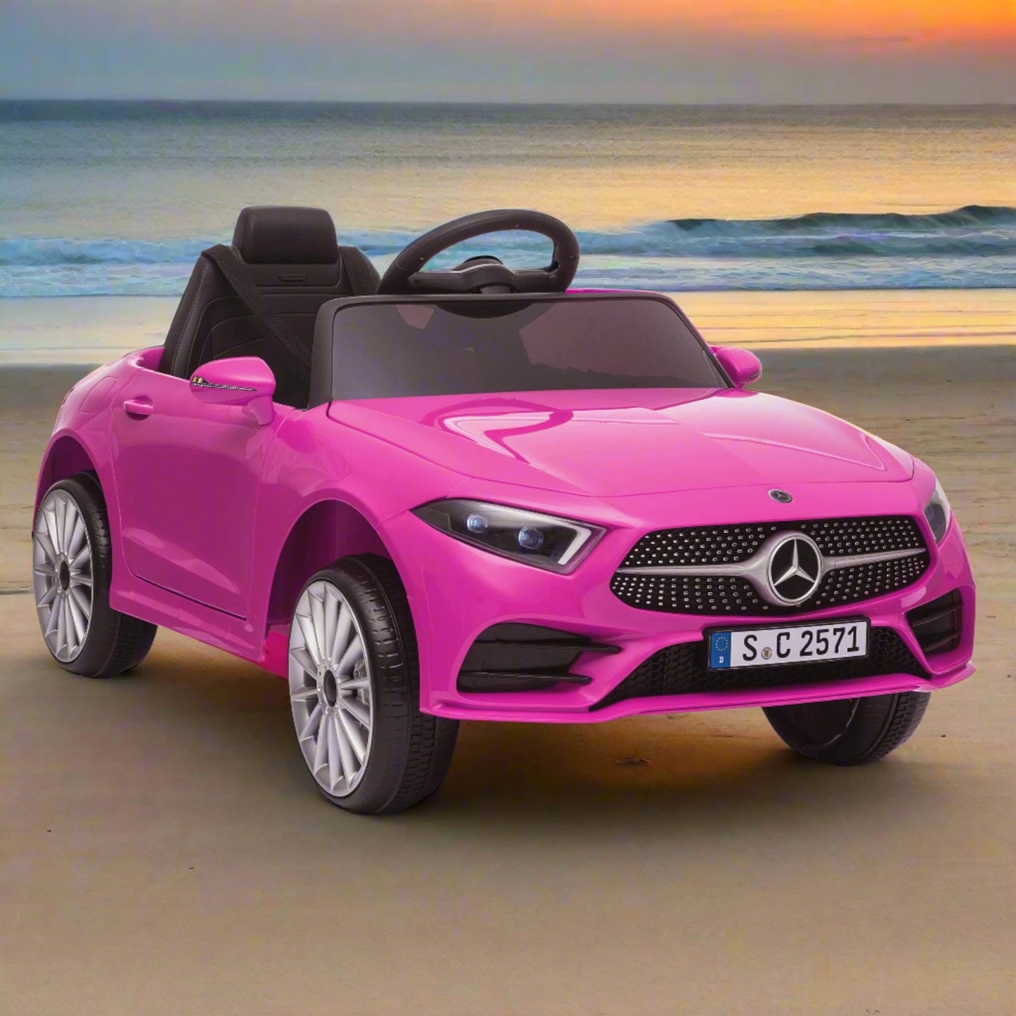 Kids Mercedes CLS Coupe Electric Ride on Car 12v with Parent Remote Kiddies Motors