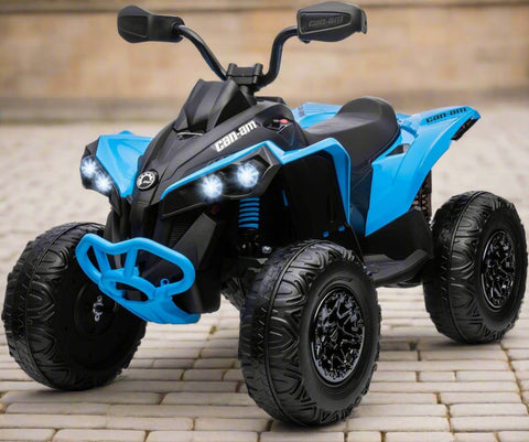Can-Am Kids 24V Electric Ride On Quad Bike - blue