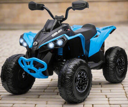 Can-Am Kids 24V Electric Ride On Quad Bike - blue