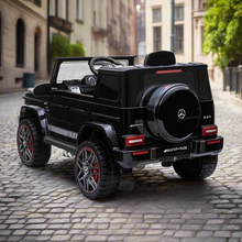 Licensed Mercedes G63 12v G wagon kids ride on car - Metalic Black