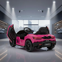 Lamborghini Revuelto 12V Kids Ride on Car With Remote Leather Seats EVA Wheels - Pink