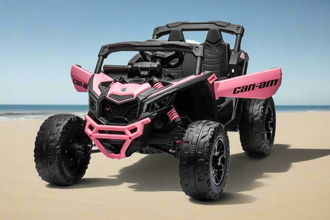 Licensed CanAm Mini Maverick UTV 24v Kids Electric Buggy - in PINK