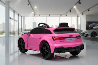 Kids Audi RS6 Avant GT Electric Ride on Car With parental control 4 motors 4 wheel drive in pink