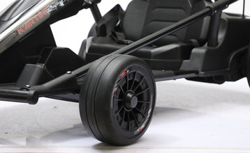24v Electric Drifting Go kart  With Controller - Racer Edition In Black