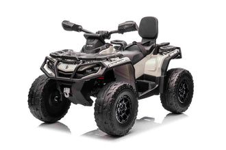 Licensed Cam Am Outlander 24V Electric Kids 2 Seater Quad Bike - Grey