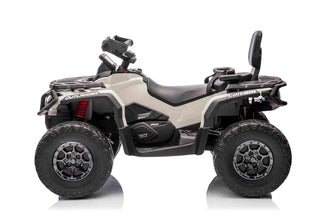 Licensed Cam Am Outlander 24V Electric Kids 2 Seater Quad Bike - Grey
