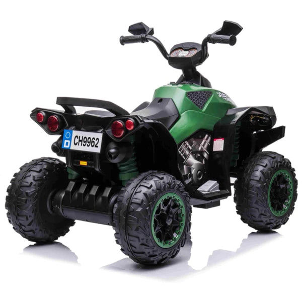 Predator ATV Kids 12V Ride On Quad Bike (UPGRADED) - GREEN