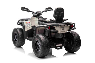 Licensed Cam Am Outlander 24V Electric Kids 2 Seater Quad Bike - Grey