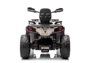 Licensed Cam Am Outlander 24V Electric Kids 2 Seater Quad Bike - Grey