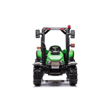 24v Kids Harvest Ride On Tractor In Green