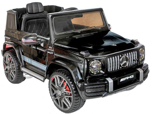 Licensed Mercedes G63 AMG Upgraded High door G Wagon kids Electric Ride on Car in Metallic black paint with Remote Control