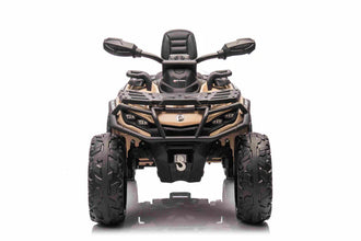 Licensed Cam Am Outlander 24V Electric Kids 2 Seater Quad Bike - Khaki