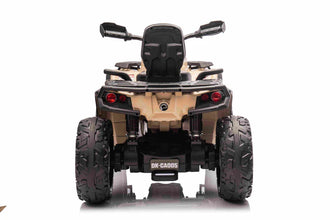 Licensed Cam Am Outlander 24V Electric Kids 2 Seater Quad Bike - Khaki