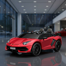 Licensed Lamborghini SVJ 24V Two Seater Kids Ride on Car With Remote - Metallic Red
