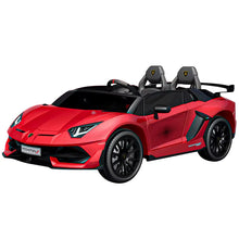 Licensed Lamborghini SVJ 24V Two Seater Kids Ride on Car With Remote - Metallic Red