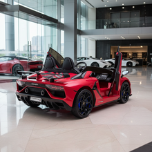 Licensed Lamborghini SVJ 24V Two Seater Kids Ride on Car With Remote - Metallic Red