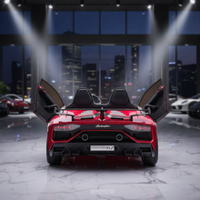 Licensed Lamborghini SVJ 24V Two Seater Kids Ride on Car With Remote - Metallic Red
