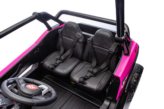 24v Powerful Two Seater Ride on Buggy Desert UTV with Remote - Pink