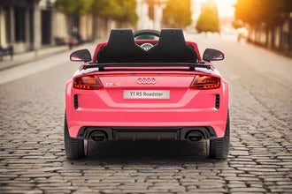 Audi TT-RS Kids 12V Licensed Ride On Car with parental control In Pink