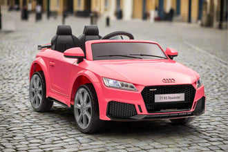 Audi TT-RS Kids 12V Licensed Ride On Car with parental control In Pink