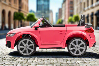 Audi TT-RS Kids 12V Licensed Ride On Car with parental control In Pink