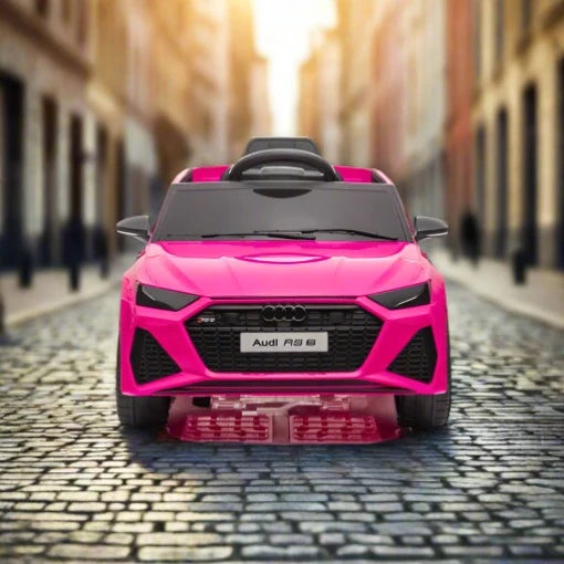 Pink audi baby car sales