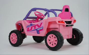 12v Kids Ride on Mini UTV Buggy With Remote & EVA Wheels with parental control - Pink