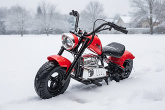 Neo Outlaw Harley style Juniors 24V Electro chopper Cruiser High Powered Kids Electric Motorbike - Red