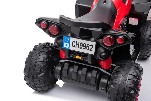 Predator ATV Kids 12V Ride On Quad Bike (UPGRADED) - RED