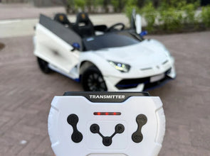 Licensed Lamborghini SVJ 24V Two Seater Kids Ride on Car With Remote in White