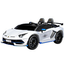 Licensed Lamborghini SVJ 24V Two Seater Kids Ride on Car With Remote in White
